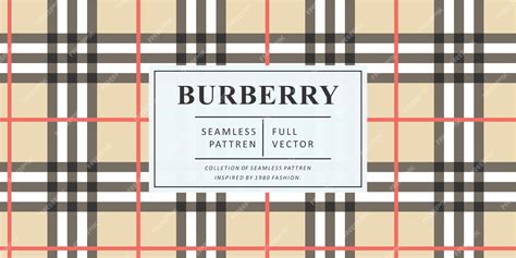 burberry vector pattern